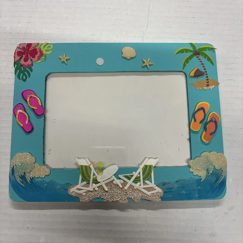Lot of 14 Hand Painted Decorative Wooden Kids Picture Frames Princess Friends